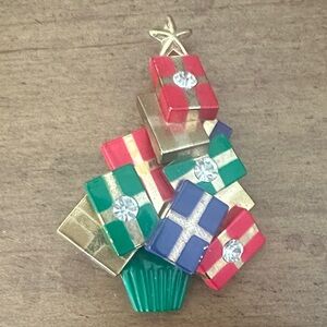 Vintage Christmas Tree Brooch